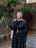 Black Open Abaya