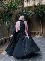 Black Open Abaya - Image 3